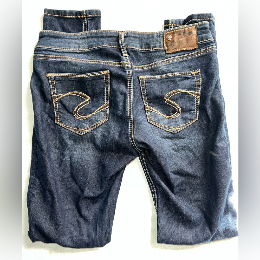 Silver skinny jeans